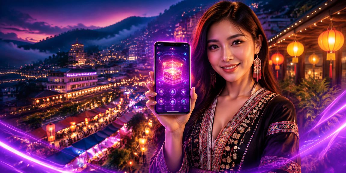 Người dùng tại Hội An trải nghiệm casino trực tuyến trên điện thoại giữa không khí đèn lồng lung linh